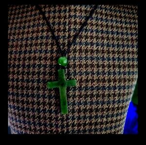 Jade Cross Pendant